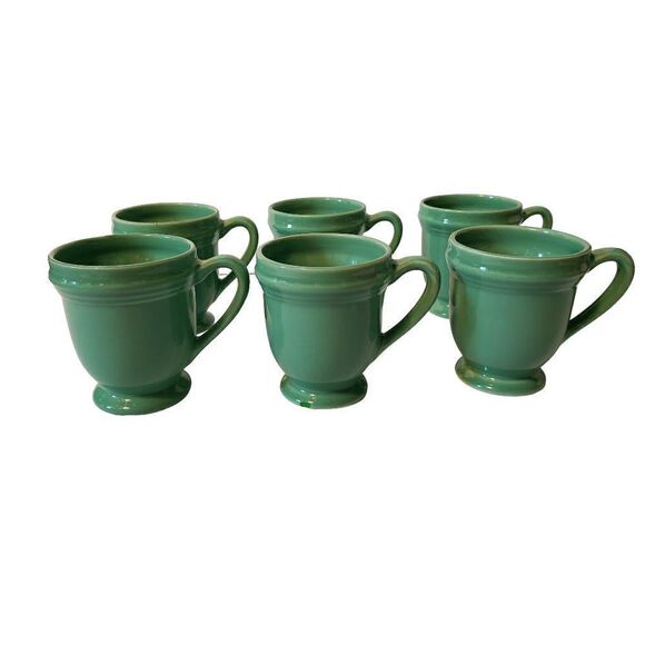 Nancy Calhoun Flamingo China Footed Cups - Picture 1 of 11